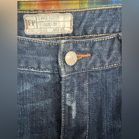 Free People Patch Crochet Lace Jeans size 27 - Picture 8 of 16